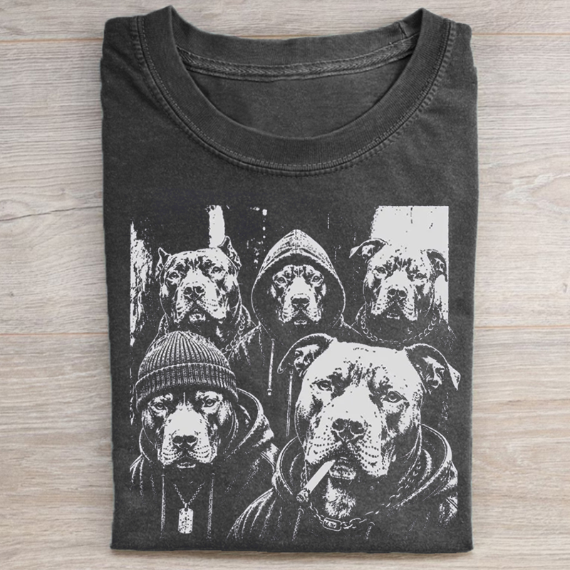 Funny Gangster Pitbull T-shirt