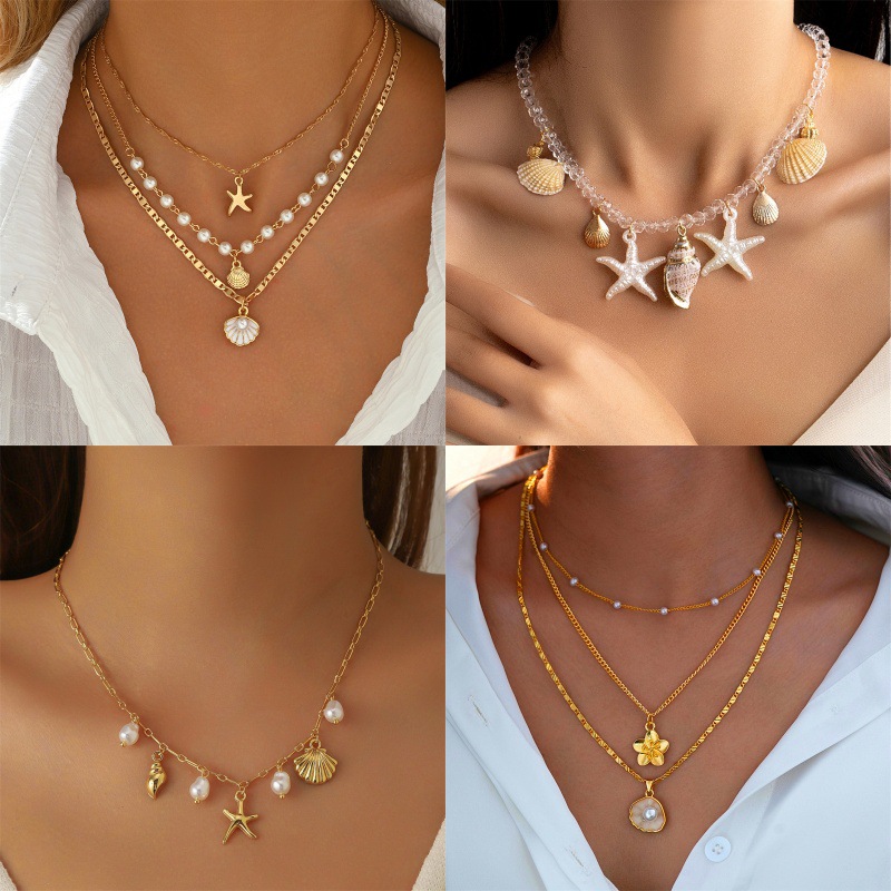 Pearl Shell Necklace Set
