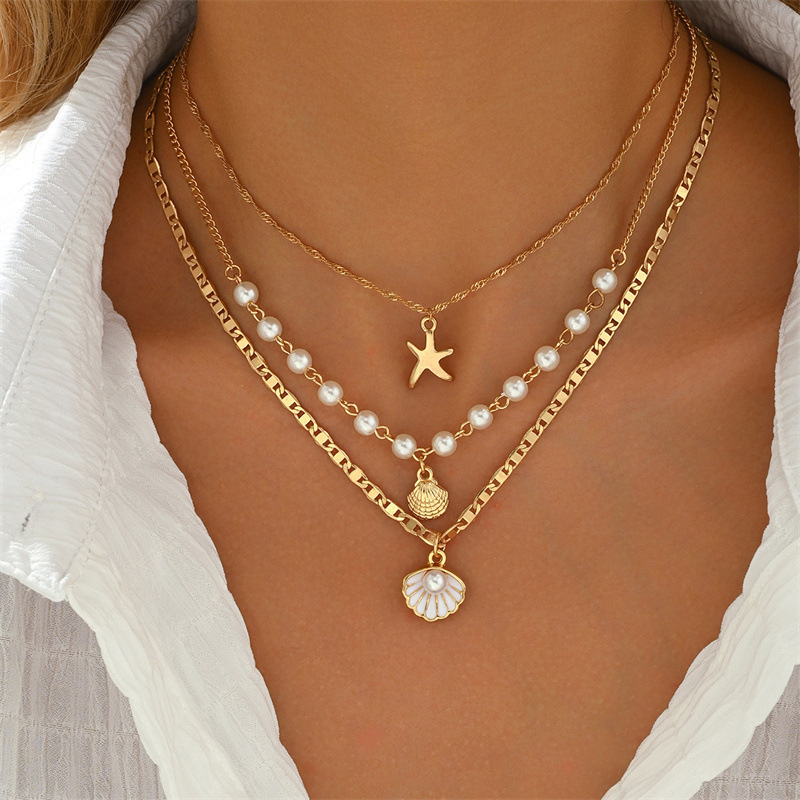 Pearl Shell Necklace Set