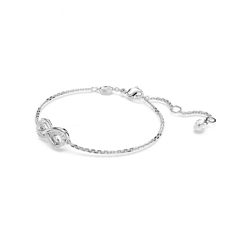INS4043-Swarovski Hyperbola Bracelet, Clear Infinity Motif Adorned with a Pavé of Crystals in a Rhodium-Finished Setting, Part of the Hyperbola Collection
