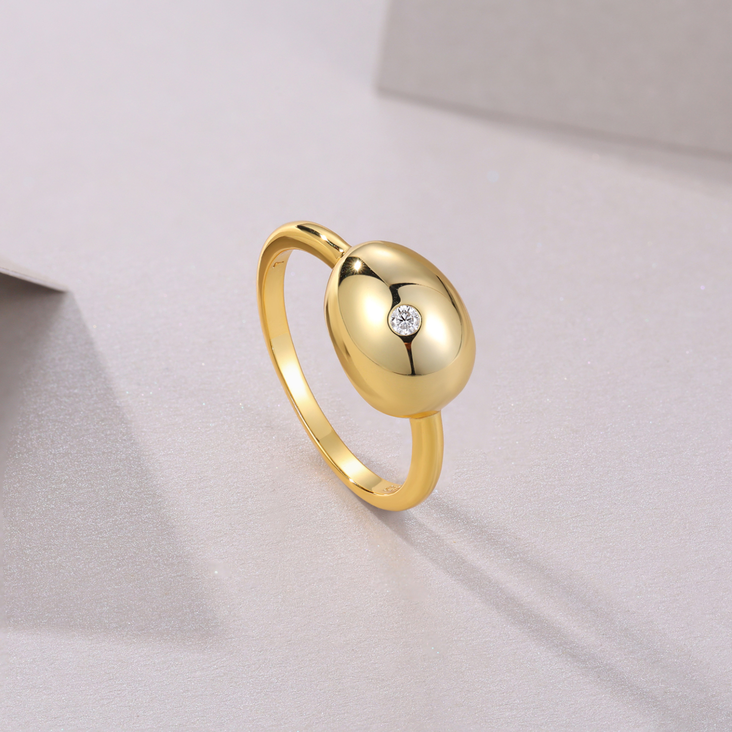 Z001-SR15131Y01-Diamond Thread Gold Twisted Ring-Women's