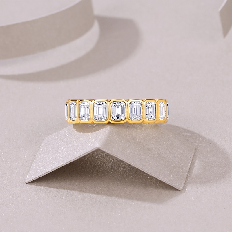 Z001-SR15280-Gold Twisted Diamond Language Ring