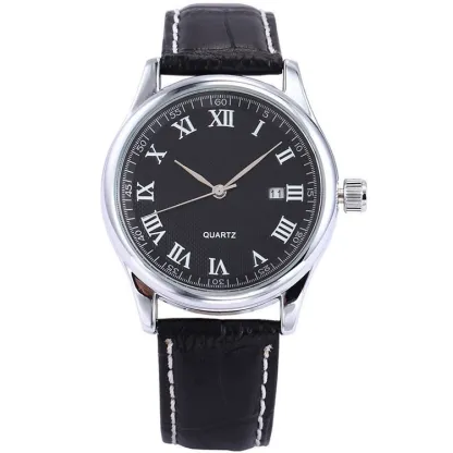 W-2040-Tiong Fashion Casual Ladies Watch, Leather Strap Quartz Waterproof Watch for Women