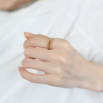 INS1243-Cubic Zirconia Rings For Women Diamond Stackable Rings For Women Birthstone Ring Blue Gemstone Multicolor Stacking Rings Gold Band Ring Woman Wedding Anniversary Party Prom Gift for Mom