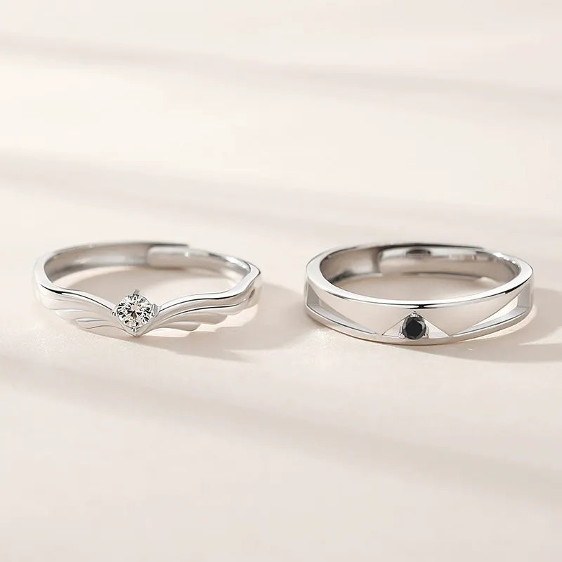 INS1006-Moissanite Engagement Ring, 2.8ct D VVS Clarity Moissanite Diamond Ring for Women, S925 Sterling Silver Rings for Proposal Wedding Memorial Days-Men's