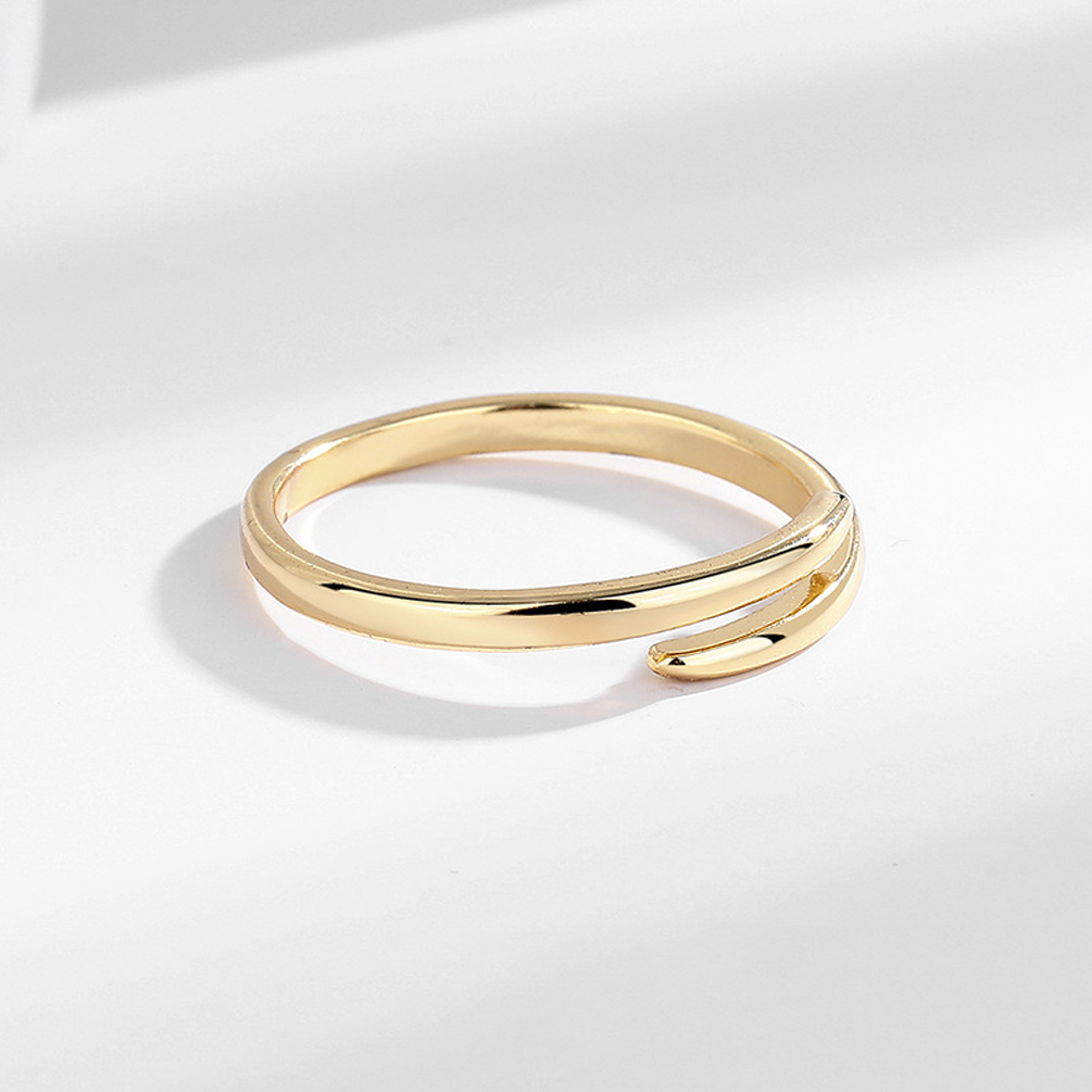 INS1028-MYNENEY Pointed Classical Simple Plain Promise Ring,Stainless Steel Thin Wedding Band Rings For Women