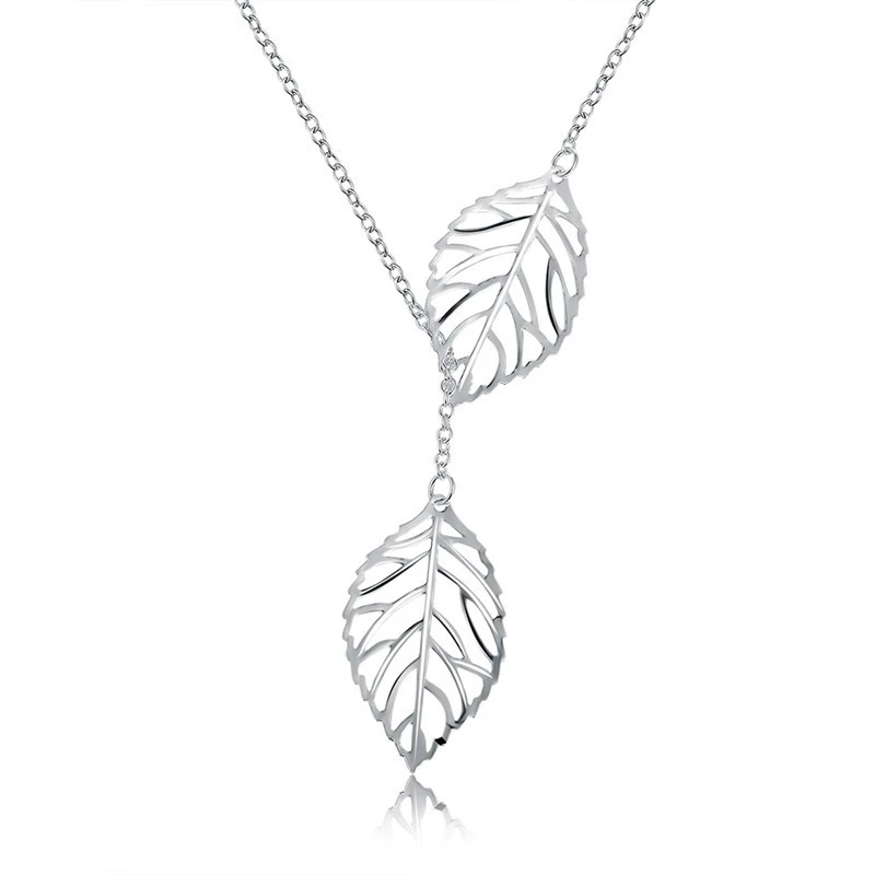 INS3215-Long Necklace Sterling Silver Larait Bar Y Lariat Long Chain Drop Adjustable Necklace Gift for Her, 30"