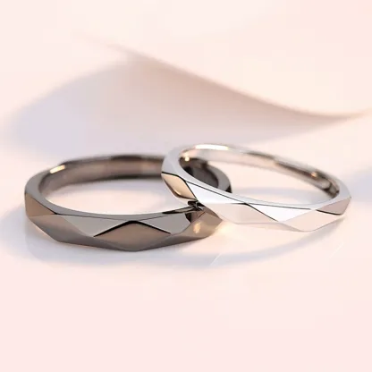 INS1226-Couple Matching Rings for Woman Man Angel Devil Wings Dragon Arrow Open Rings Adjustable Sun Moon Promise Rings Set Friendship Rings Black White Couple Rings for Her and Him