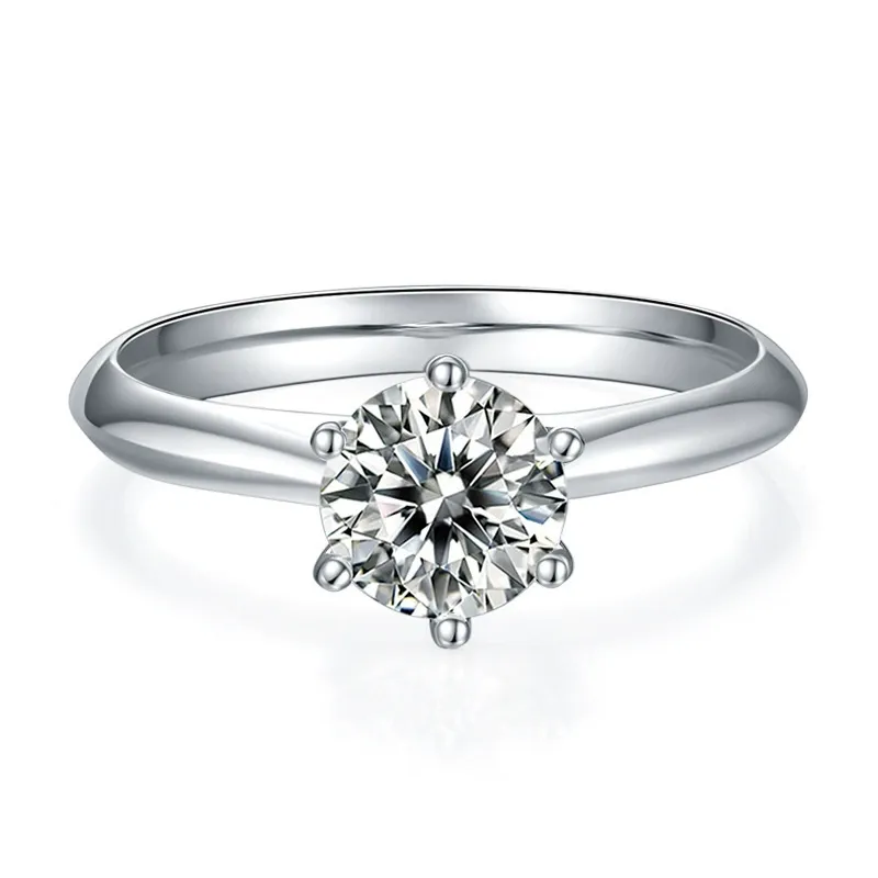 INS1044-espere 3 Ct CZ Solitaire Engagement Ring Sterling Silver White Gold Plated