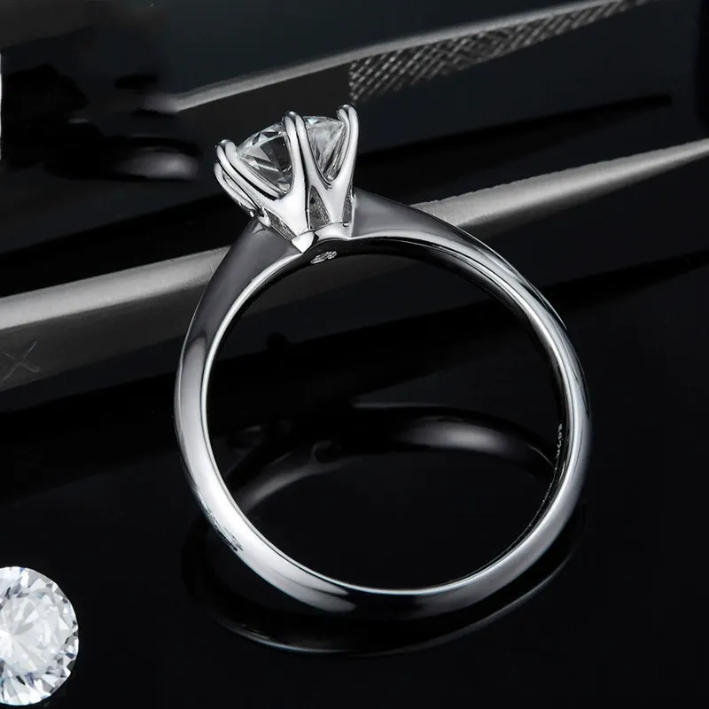 INS1044-espere 3 Ct CZ Solitaire Engagement Ring Sterling Silver White Gold Plated