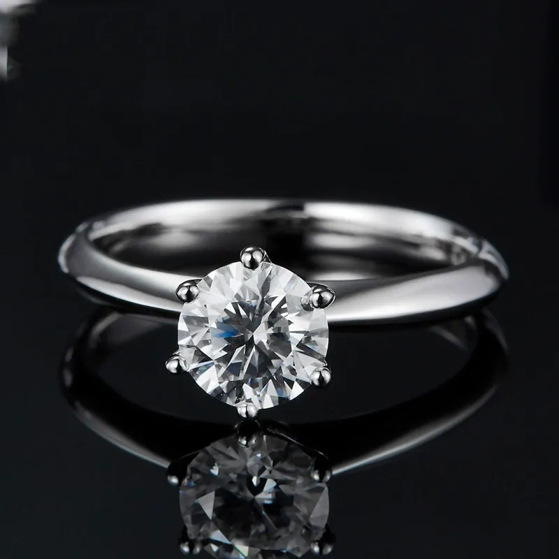 INS1044-espere 3 Ct CZ Solitaire Engagement Ring Sterling Silver White Gold Plated