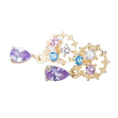 INS2328-5 PCS 25x45mm Alloy Brooch Buttons Rhombic Pendant Metal Rhinestone Buttons for DIY Ornaments Clothing Decoration Accessories