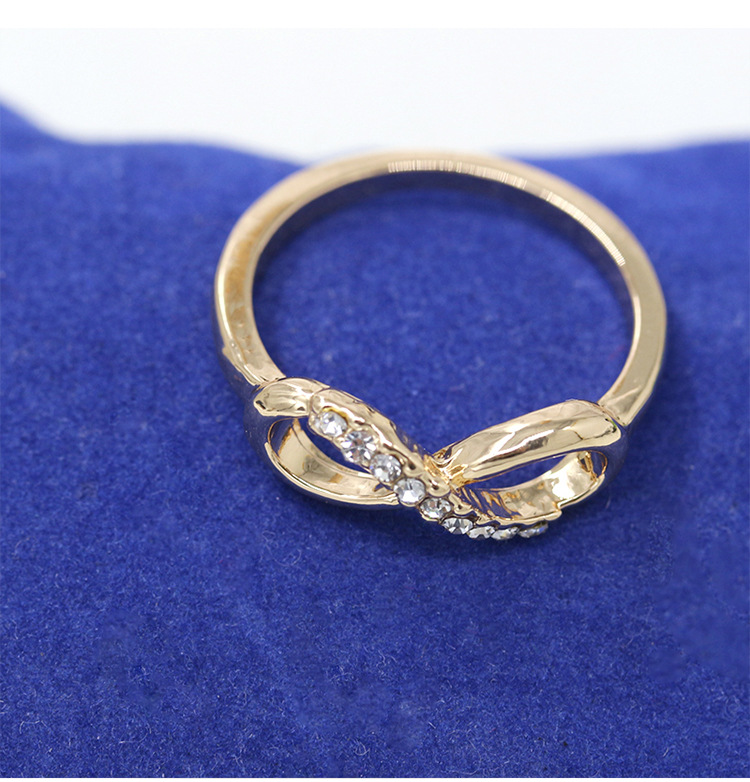 INS1089-Pave Infinity Ring, Silvertone