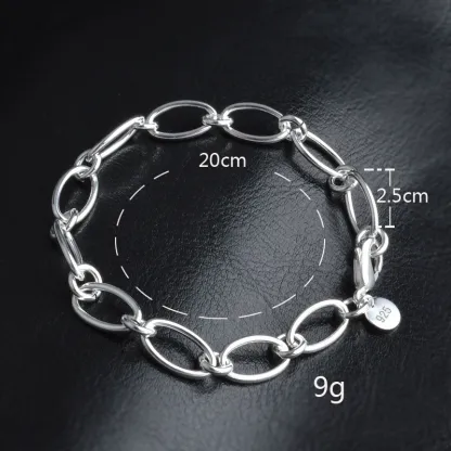 INS4092-LES POULETTES JEWELS - Sterling Silver Charms Bracelet - Classics