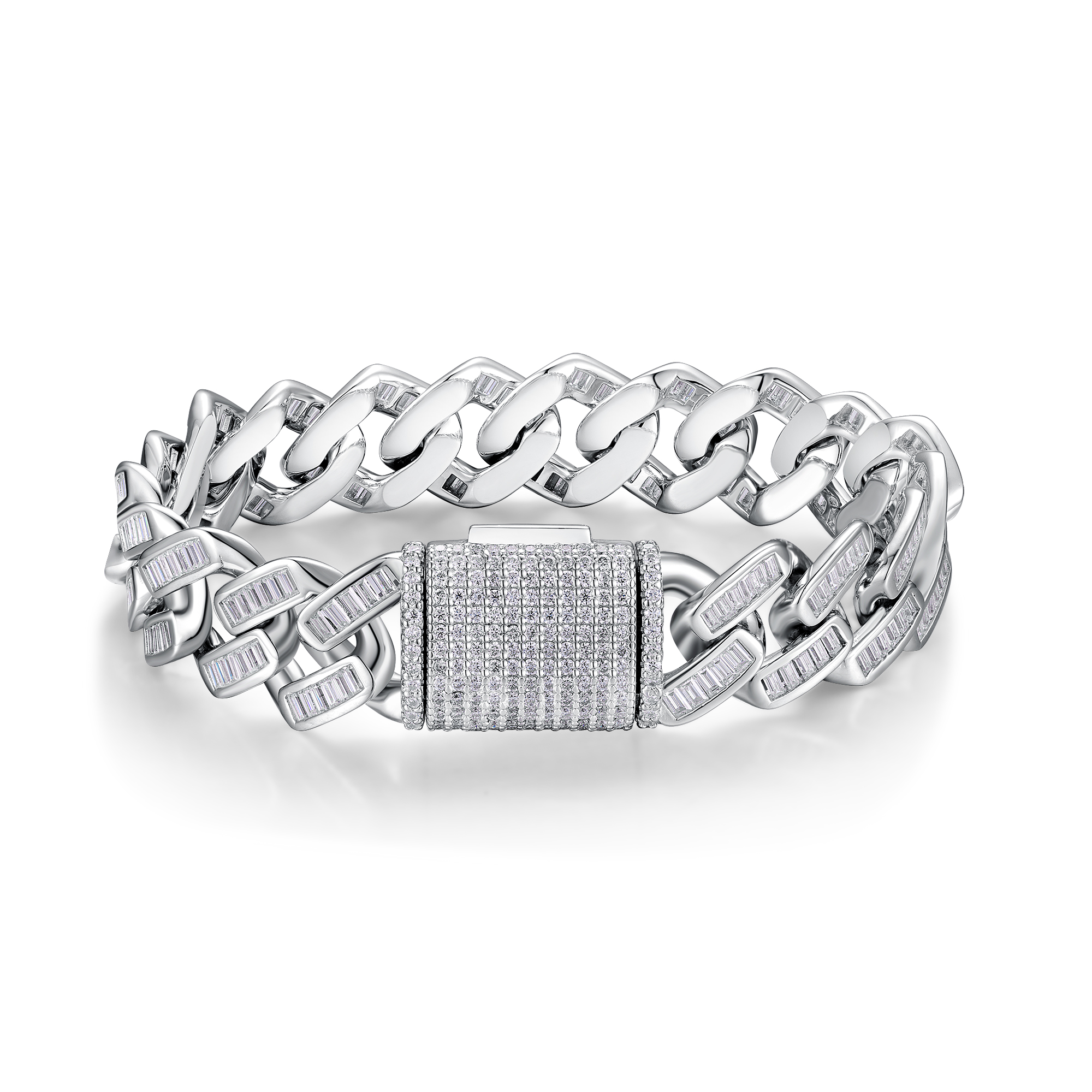 Z001-SL15267-19CM-Locked Hearts Chain-19cm