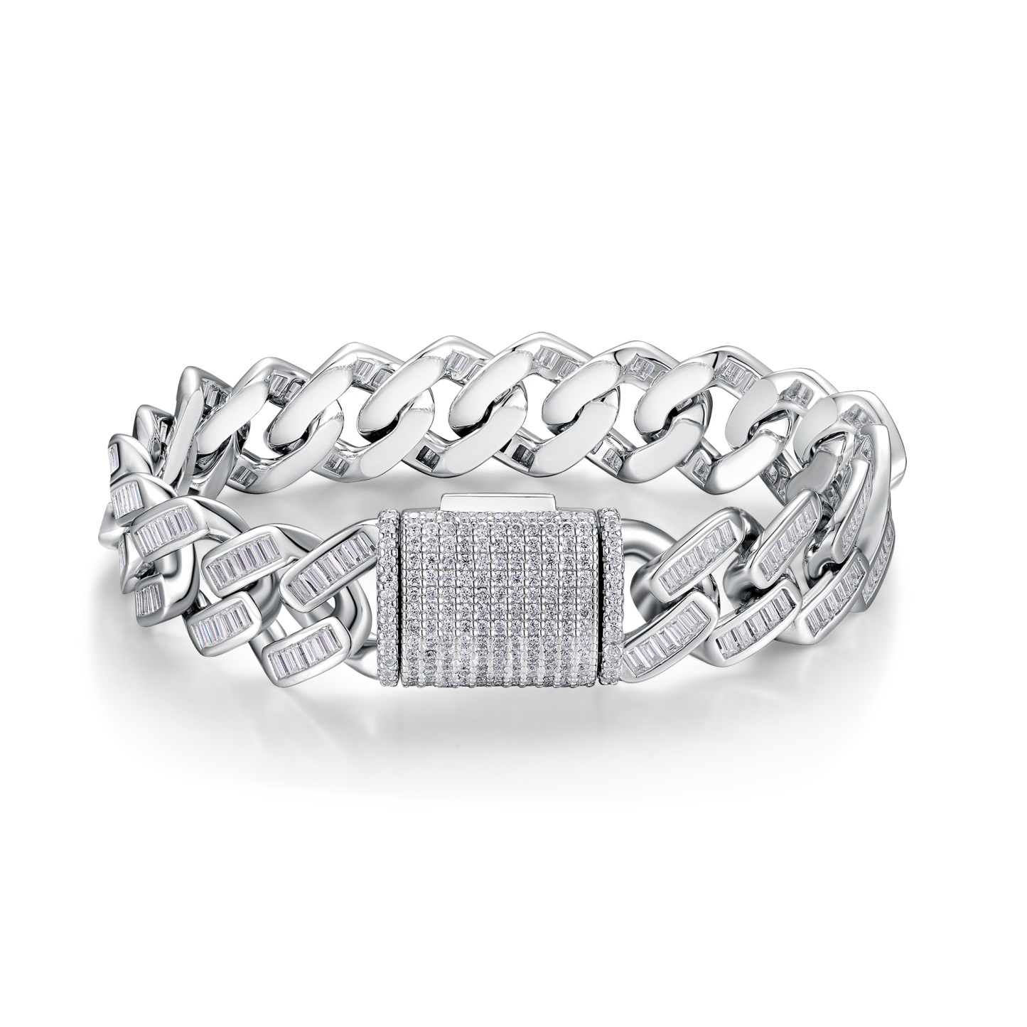 Z001-SL15267-19CM-Locked Hearts Chain-19cm