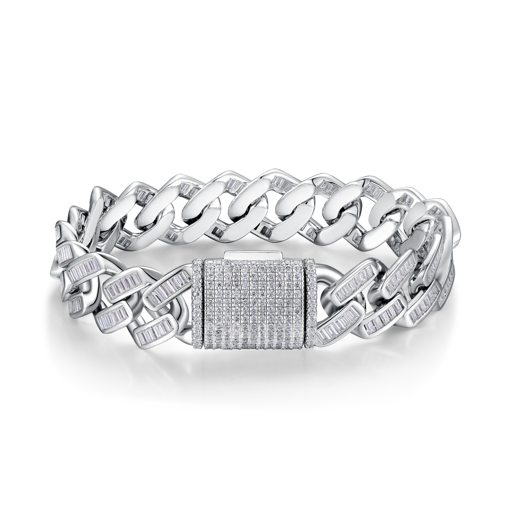 Z001-SL15267-19CM-Locked Hearts Chain-19cm