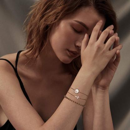 INS4060-LOYATA Gold Bracelet Gold 14K Gold Filled Dainty Chain Simple Jewelry Gift for Women