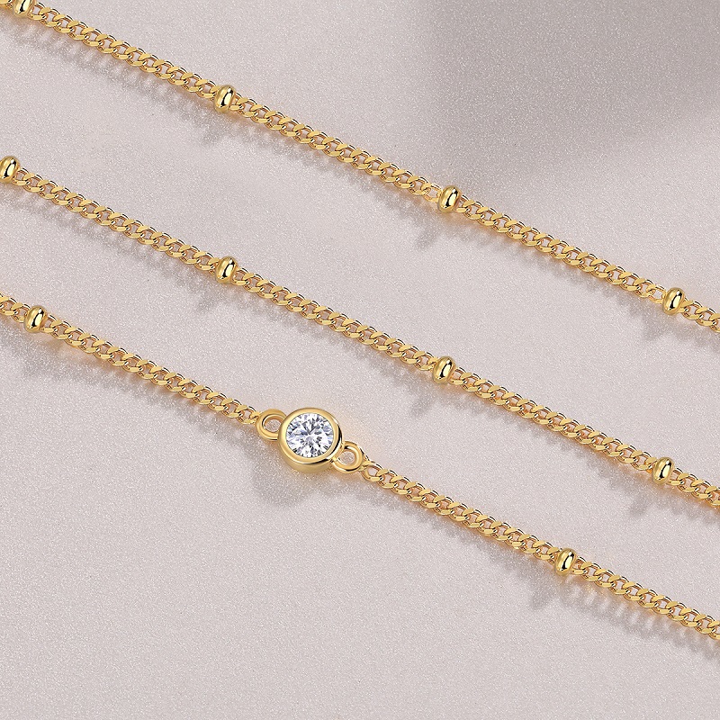 Z001-SL15140Y01-Heart-Chain's Whisper-18CM+3CM