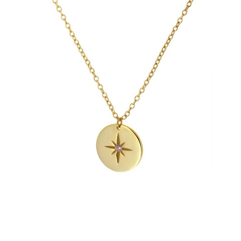 INS3144-S.Leaf 18k Gold Plated Pendant Necklaces for Women 925 Sterling Silver Dainty Layered Horizontal Bar Star Starburst Moon Cubic Zirconia Lariat Necklace for Women Trendy Gifts for Girls