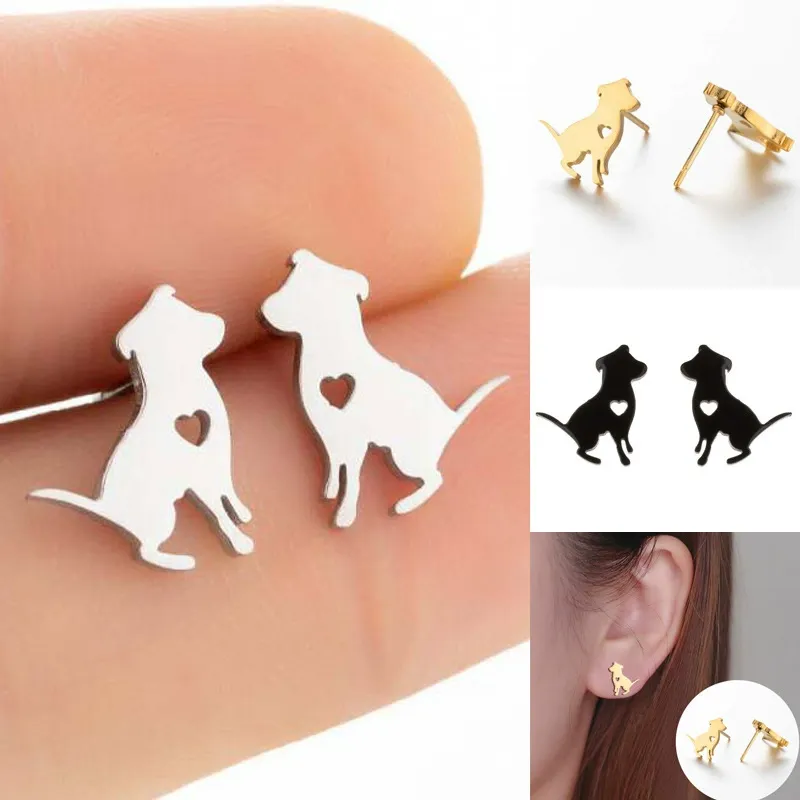 INS2070-FLYOW 925 Sterling Silver Animal Earring Studs Cute Stud Earrings Women Gifts