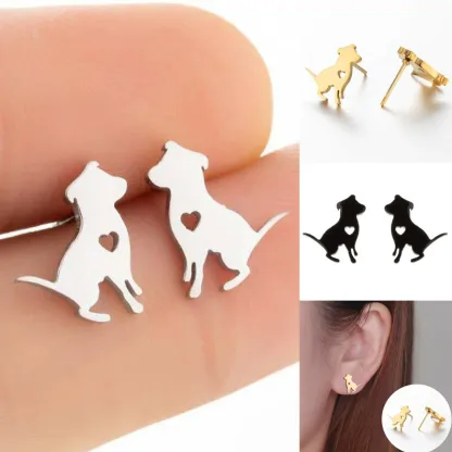 INS2070-FLYOW 925 Sterling Silver Animal Earring Studs Cute Stud Earrings Women Gifts