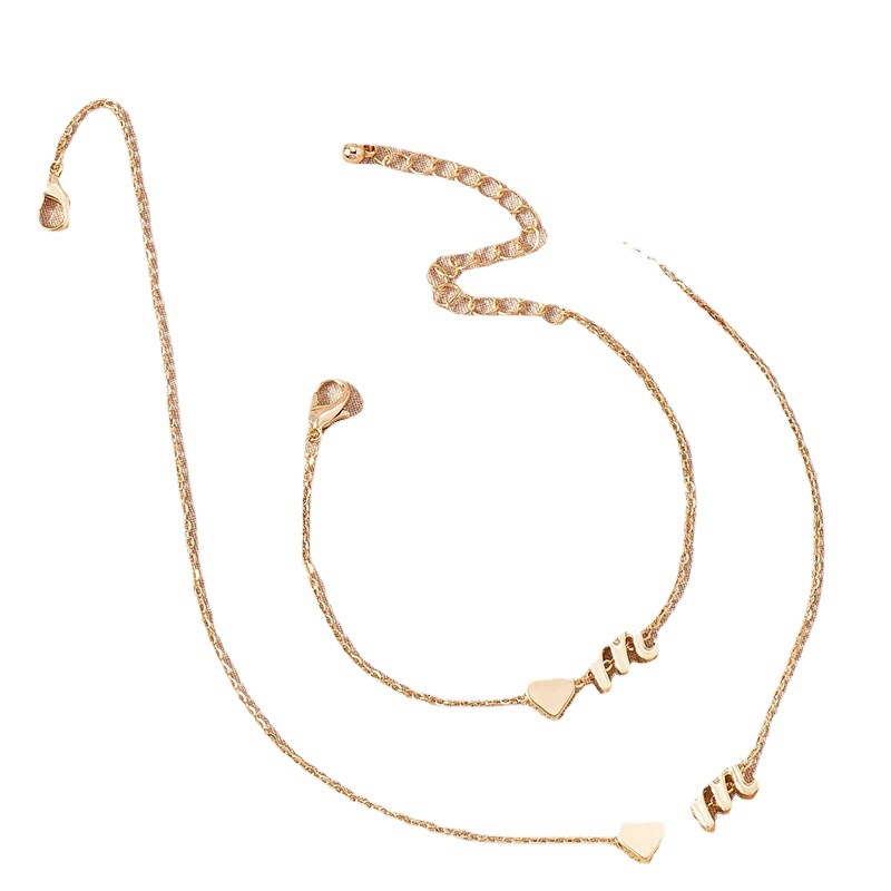 INS3140-Turandoss Heart Initial Necklace for Women Teen Girls - 18K Gold Plated Letter A-Z Pendant Necklace Dainty Heart Necklaces Tiny Initial Necklaces Birthday Gifts for Women Jewelry