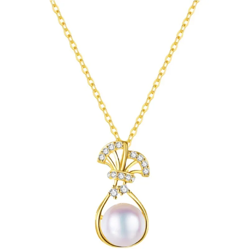 INS3047-Gifts for Women, Soulmate, Wife, Future Wife, Girlfriend, Birthday Valentine’s Day Gift Ideas, Wedding Gifts for Her, Unique Jewelry Presents Real Freshwater Pearl Necklace