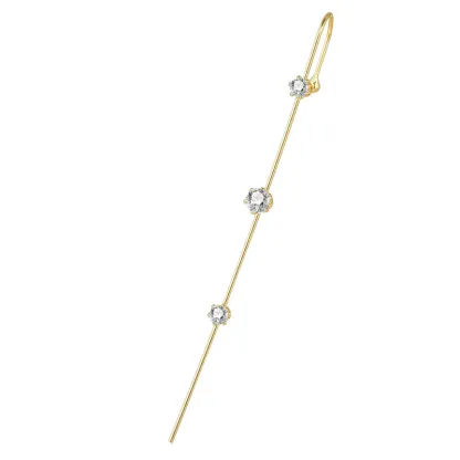 INS2236-Ear Cuff Crawler Earrings for Women Helix Hook Earrings Wrap Snowflake Rhinestone Lightning Bolt Piercing Jewelry Trendy