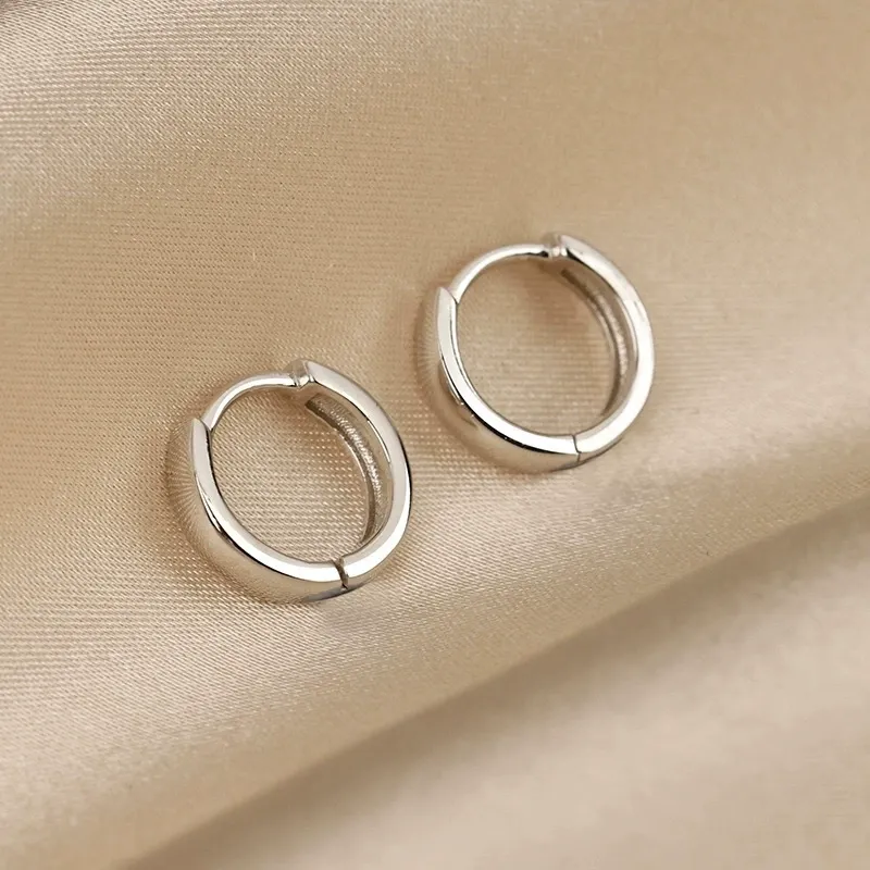 INS2015-MILLA 14k Gold Huggie Earrings or Sterling Silver Huggie Earrings for Women Multipack & Individuals - Ear Huggers Earrings for Women Trendy Y2K Earrings, Preppy Earrings - Lightweight & Hypoallergenic