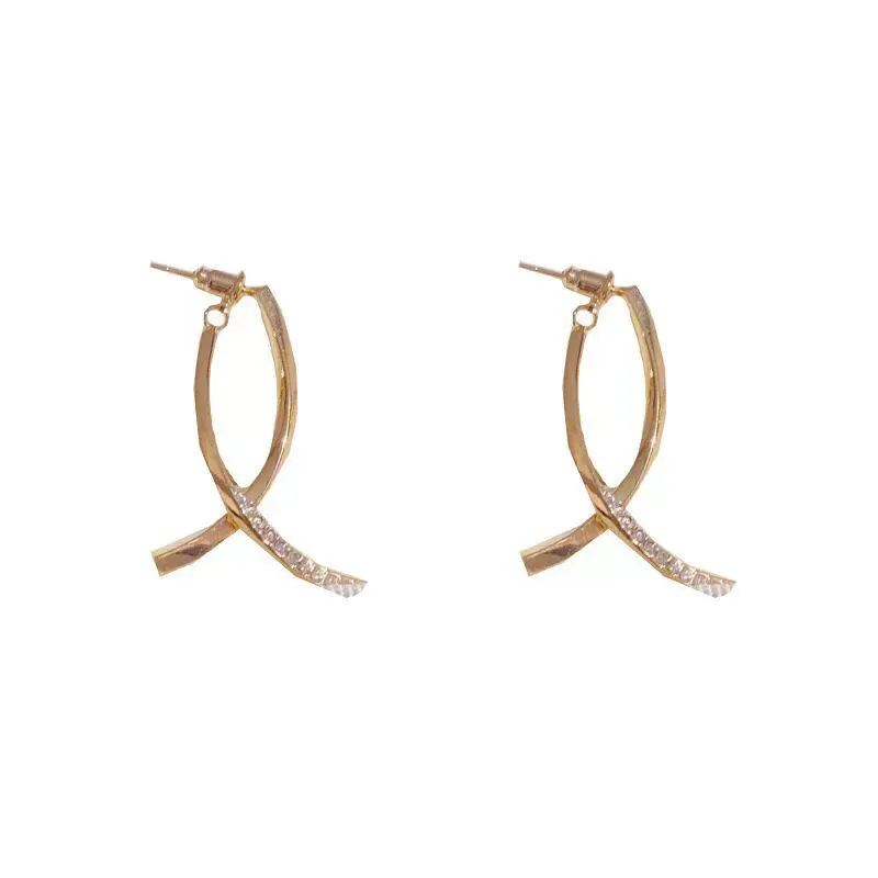 INS2429-SBLING Platinum-Plated or 18K Gold Plated or 18K Rose Gold Plated Cubic Zirconia Drop Earrings