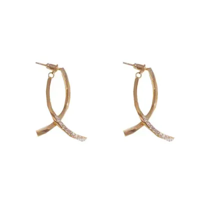 INS2429-SBLING Platinum-Plated or 18K Gold Plated or 18K Rose Gold Plated Cubic Zirconia Drop Earrings