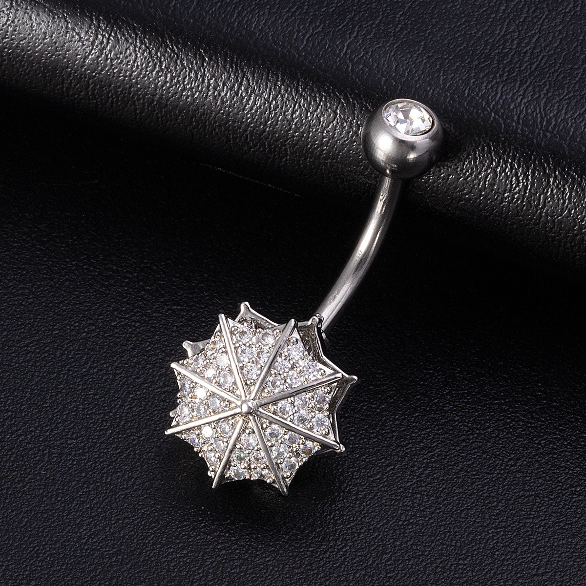 INS2126-Cute Tiny Umbrella Cubic Zirconia Stud Earring for Women Sterling Silver Lovely Statement Small Cartilage Pierced Earrings Hypoallergenic Sensitive Ear Jewelry Dainty Gift for Daughter Xmas Birthday