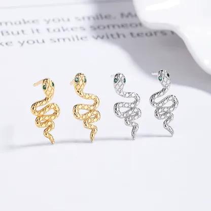 INS2406-925 Sterling Silver Black Cat Dog Hippo Snake Frog French Bulldog Bunny Cow Monkey Penguin Panda Pig Koala Fox Axolotl Stud Earrings for Women Hypoallergenic Gifts Birthday