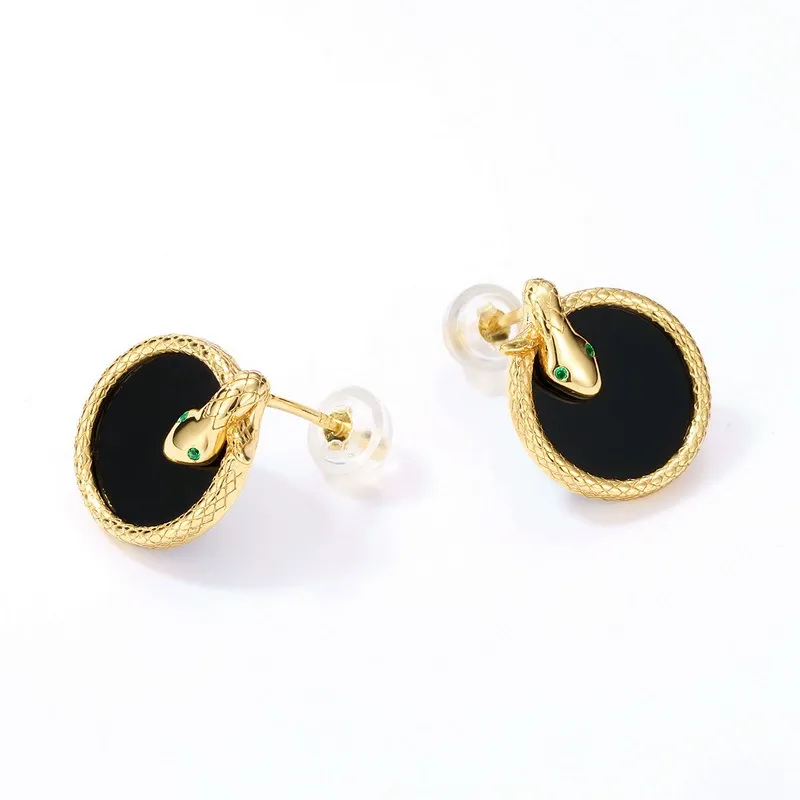 INS2376-WES Snake Earrings