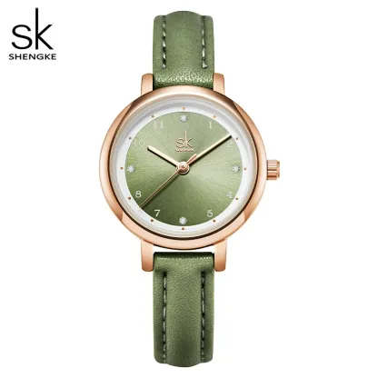W-2014-SHENGKE Minimalist Watch (Love Me Tender Love Me Home) Casual Fashion Wrist Watch-Women
