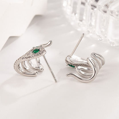 INS2031-Snake Ring for Women Vintage Animal Snake Wrap Stacking Statement Rings Adjustable Enamel Snake Finger Ring Punk Gothic Snake Jewelry Gifts