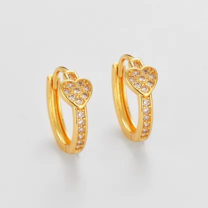 INS1219-Santuzza 10K Solid Gold Genuine Diamond Simple Dainty Ring for Women