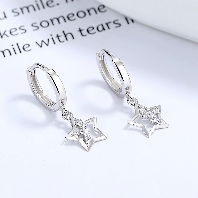 INS2378-Star Earrings CZ Drop Dangle Earrings Cute Earrings for Women Dainty Cubic Zirconia Earrings Stud Jewelry Gifts