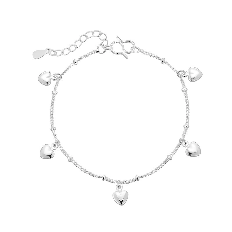 INS4064-Sofia Milani - Solid 925 Sterling Silver Bracelet for Women - Heartbeat