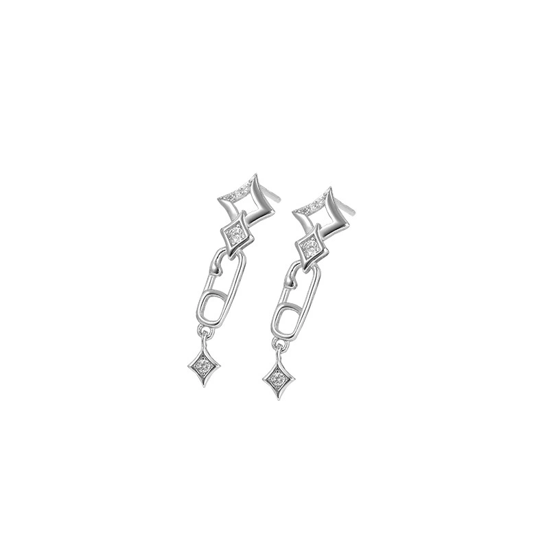INS2064-Dangle Earrings for Women Sterling Silver,silver Dangling Earrings,women's Earrings,Applicable age (ladies over 12 years old)