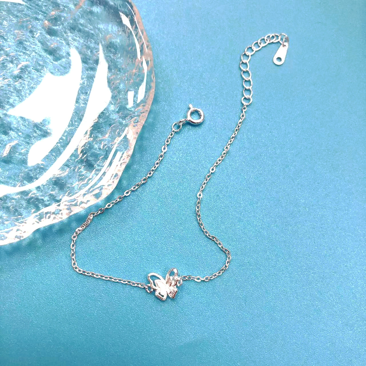 INS4062-Custom4U Personalized Infinity Ankle Bracelets for Women 925 Sterling Silver Anklet Bracelet Endless Love Symbol Birthstone Charm Adjustable Foot Chain Jewelry Mothers Day Gifts for Mom Wife Women Her