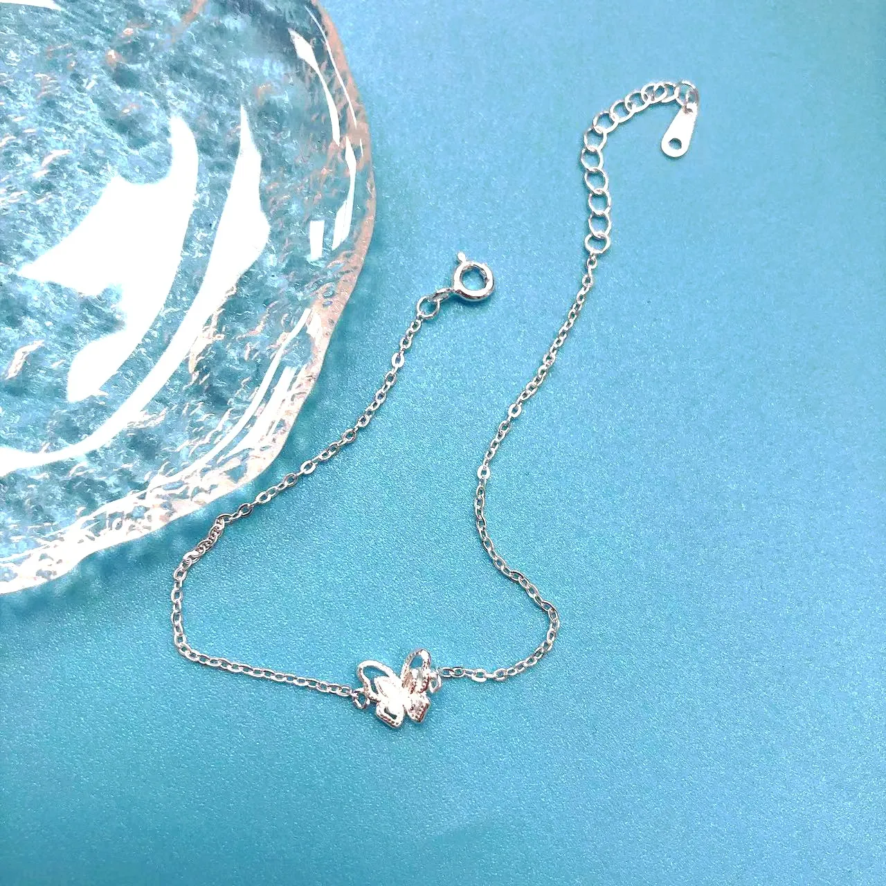 INS4062-Custom4U Personalized Infinity Ankle Bracelets for Women 925 Sterling Silver Anklet Bracelet Endless Love Symbol Birthstone Charm Adjustable Foot Chain Jewelry Mothers Day Gifts for Mom Wife Women Her