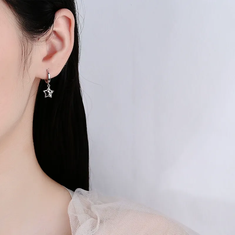 INS2378-Star Earrings CZ Drop Dangle Earrings Cute Earrings for Women Dainty Cubic Zirconia Earrings Stud Jewelry Gifts