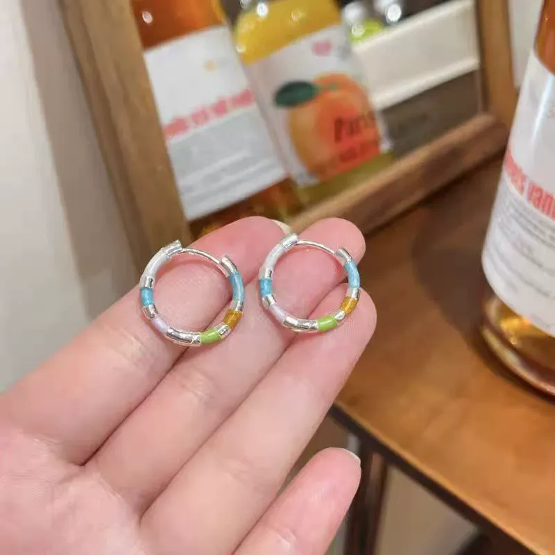 INS2430-Milan Chiva 14K Gold Plated Small Huggie Dangle Earrings for Women Lightweight Trendy Heart Dainty Jewelry for Women