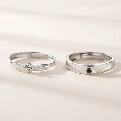 INS1042-Pink Angel Wings Heart Rings, Adjustable Opening Size Rings for Women, Angel Memorial Ring with Heart Gemstone, Promise Ring Best Birthday Gift Christmas Gifts