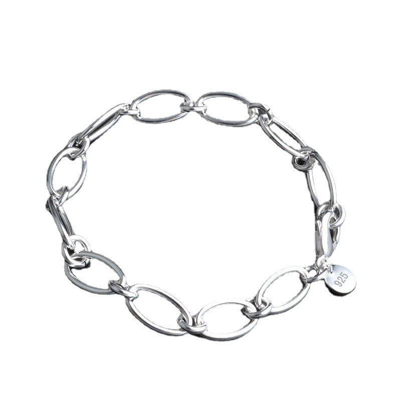 INS4092-LES POULETTES JEWELS - Sterling Silver Charms Bracelet - Classics