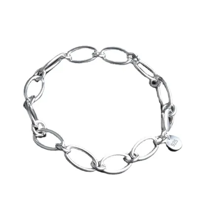 INS4092-LES POULETTES JEWELS - Sterling Silver Charms Bracelet - Classics