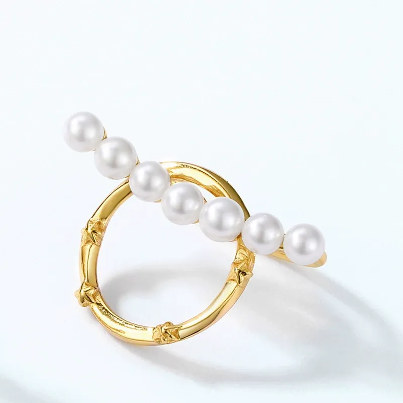 INS2098-Earrings for Women 18K Gold Plated Twist Circle Butterfly Pearl Sunburst Stud Earrings Minimalist Cubic Zirconia Studs Non Tarnish Gold Jewelry Gifts