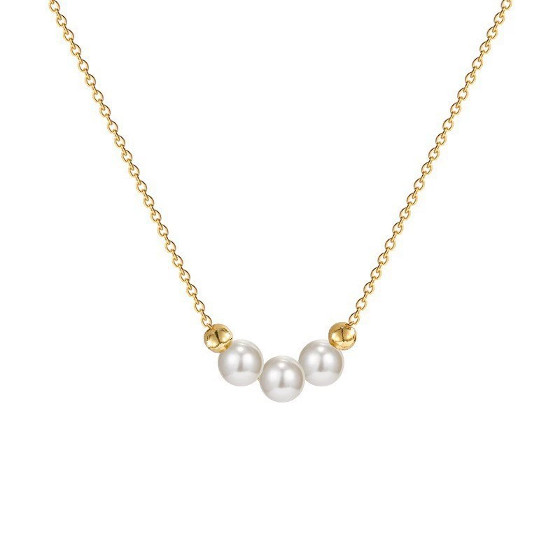 INS3275-KECHO 14K Real Gold Freshwater Cultured Pearl Pendant Necklace 14K Solid Gold Jewelry Anniversary Birthday Gifts for Women